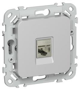 Розетка RJ45 кат.5Е STP С/У Алюминий FLITE