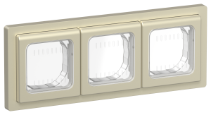 Рамка 3-я IP55 Шампань FLITE