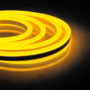 Лента светодиодная 220V 12Вт/м IP67 144SMD/2835 желтый неон LS721 50м Feron
