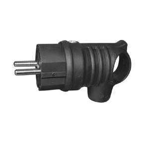 Вилка с ручкой каучук 2P+PE 16А 220-240V ( 0109 )