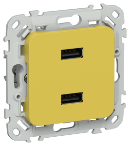 Розетка USB A+A 3,1А С/У Желтый Карри FLITE