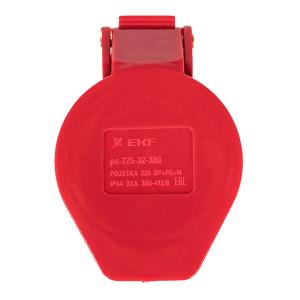 Розетка 225 3Р+РЕ+N 32А 380В IP44 EKF