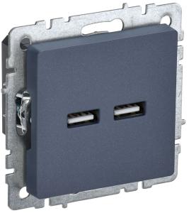 Розетка USB А+А 3,1А С/У Маренго Brite