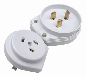 Разъем печной РШ/ВШ 32А 250В пластиковый встраиваемый белый 9133 IN HOME