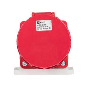 Розетка 134 3Р+РЕ 63А 380В IP 67 EKF