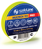 Изолента желто-зеленая Safeline 15/10