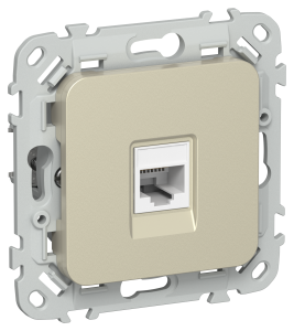 Розетка RJ45 кат.5Е UTP С/У Шампань FLITE