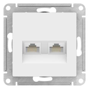 Розетка RJ45+RJ45 кат.5Е С/У Лотос AtlasDesign