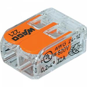 Клемма универсальная компактная 2-проводная 0,2-4мм 221-412 (WAGO)