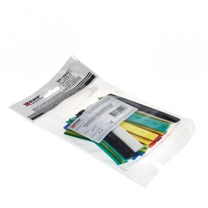 Термоусадочная трубка ТУТ  4/2 набор: 7 цветов по 3шт. 100мм EKF