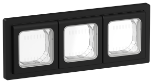 Рамка 3-я IP55 Черный FLITE