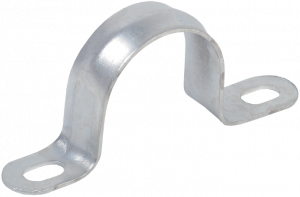 Скоба металлическая 2-х лапковая d 19-20мм (100Шт.)