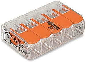 Клемма универсальная компактная 5-проводная 0,2-4мм 221-415 (WAGO)