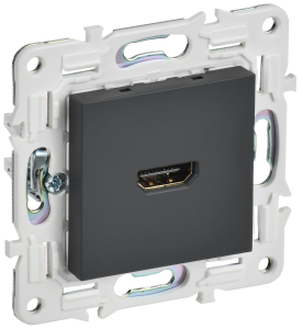 Розетка HDMI С/У Графит Skandy