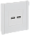 Розетка USB А+А 3,1А С/У Белый Forte&Piano