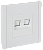 Розетка RJ45+RJ45 кат.6 С/У Белый Forte&Piano