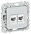 Розетка RJ45+RJ11 кат.5Е UTP С/У Жемчуг FLITE