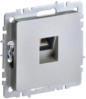 Розетка RJ45 кат.5Е С/У Алюминий Brite