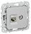Розетка RJ45+TV кат.6 STP С/У Алюминий FLITE