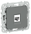 Розетка RJ45 кат.5Е UTP С/У Мокрый Асфальт FLITE