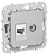 Розетка RJ45+TV кат.6 UTP С/У Алюминий FLITE
