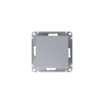 Переключатель 1-кл 10А C/У перекрестный Алюминий AtlasDesign