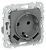 Розетка 1-м 16А С/У З/К со шторками+USB A+А 3,1А Б/К Мокрый Асфальт FLITE
