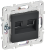 Розетка RJ45+RJ45 кат.6 С/У Графит Skandy