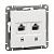 Розетка W59 RSI-251KK5E-1-86 2*RJ45 кат.5e
