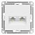 Розетка RJ45+RJ45 кат.5Е С/У Лотос AtlasDesign