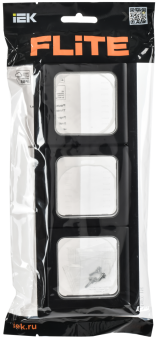 Рамка 3-я IP55 Черный FLITE
