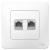 Розетка RJ45+RJ45 кат.5Е С/У Белый Blanca