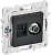 Розетка TV антенна + RJ45 кат.5E С/У Графит Skandy