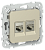 Розетка RJ45+RJ11 кат.6 STP С/У Шампань FLITE