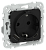 Розетка 1-м 16А С/У З/К со шторками+USB A+С 20Вт Черный FLITE